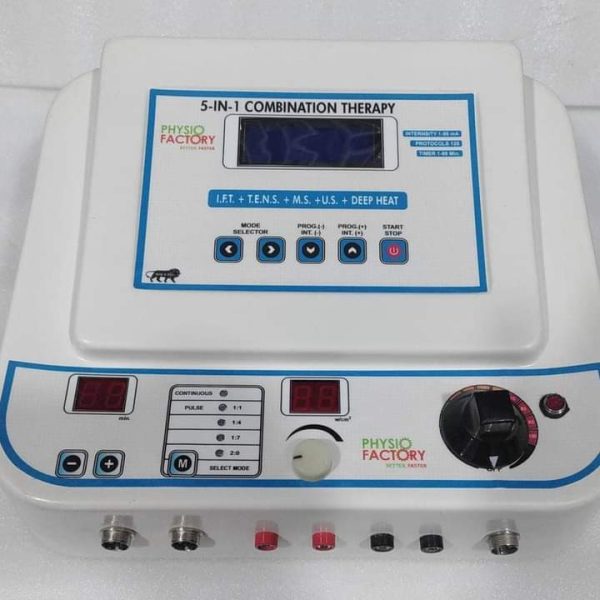 5 In1 IFT MS TENS UST Deep Heat Physiotherapy Machine Fiber body
